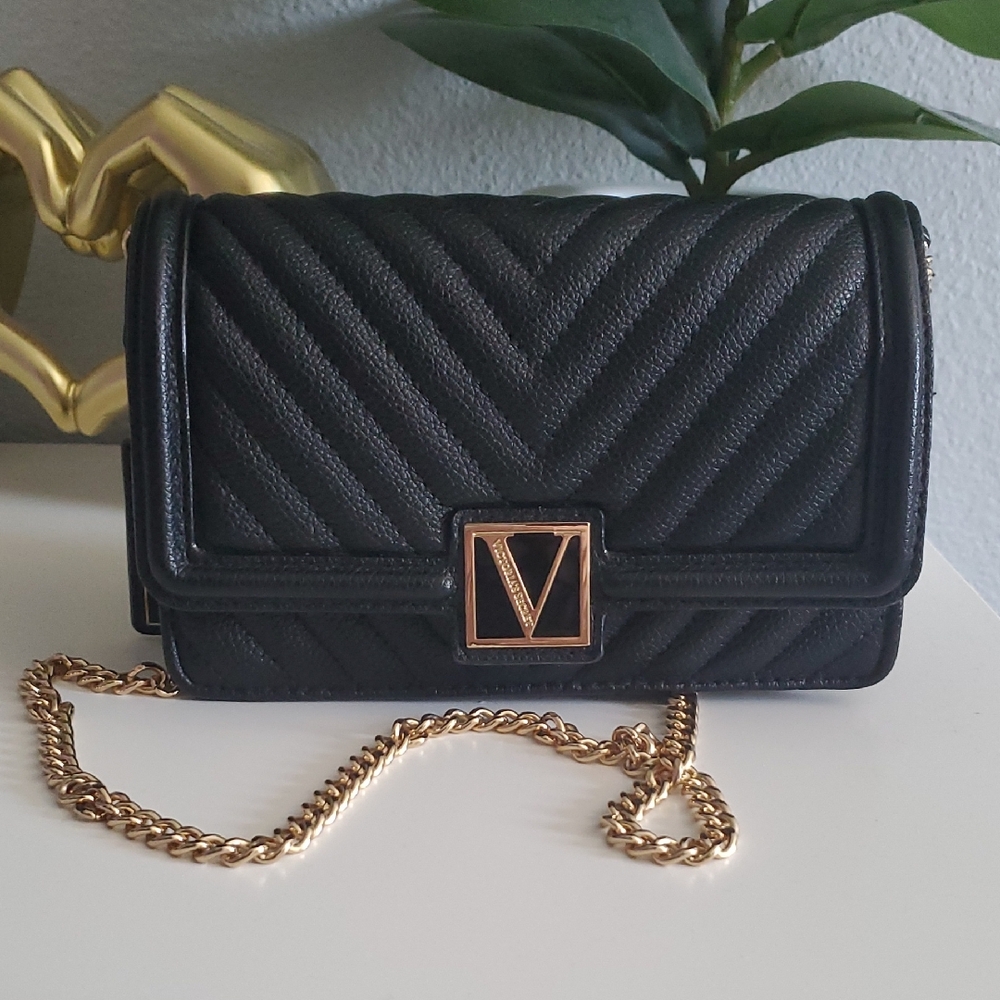 Victoria's Secret Black Mini Shoulder Bag